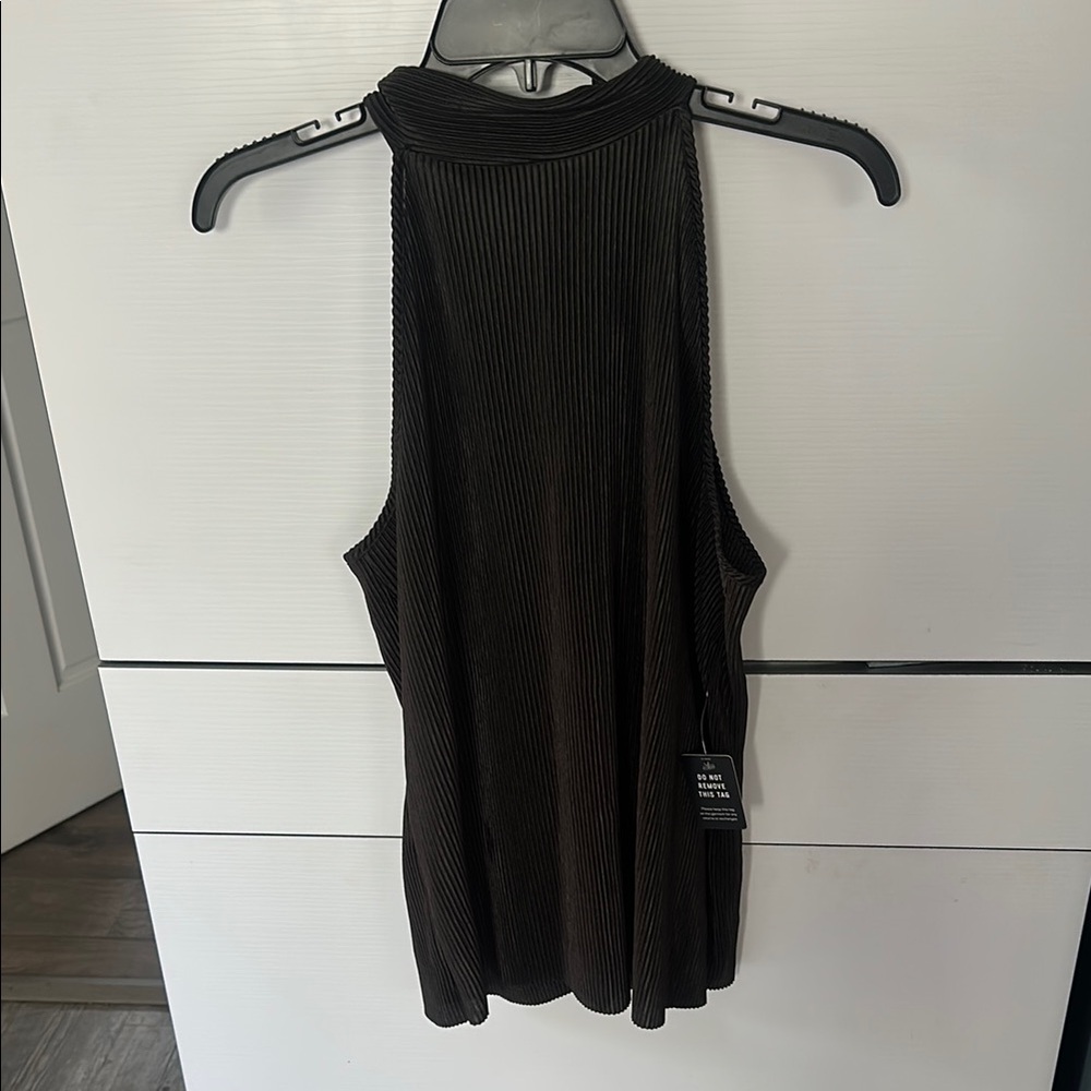 Express Black Sleeveless Cut Out Tank Top